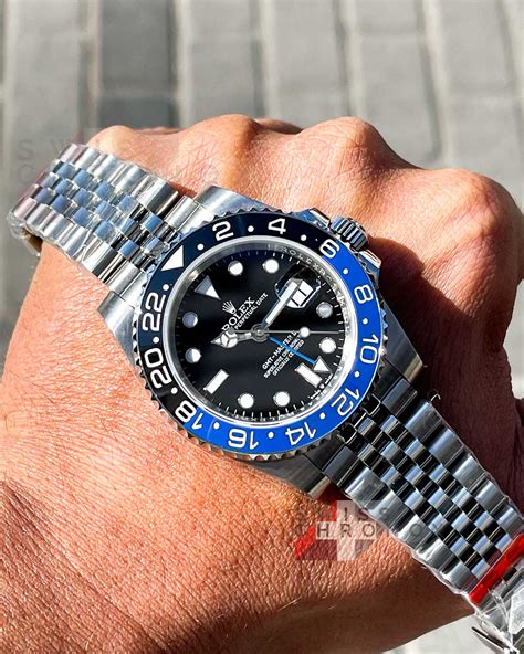 rolex submariner gmt master 2 batman|gmt master 2 black bezel.